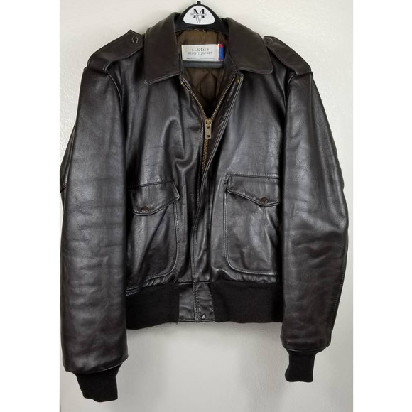 SCHOTT Other - Brown Leather flight Jacket from Schott